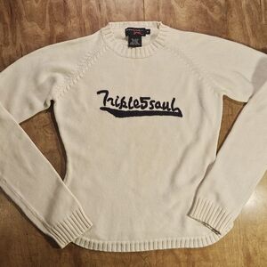 Triple Five Soul Cream Crew Neck Sweater